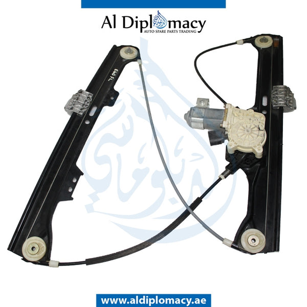 Front Left DOOR WINDOW Lifter, WITH MOTOR for BMW 5 Series E60 (2004-2010) models, Part Number UN-51337184383-W/MOTOR